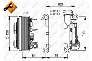 AIR CONDITIONING COMPRESSOR NRF 32410