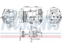AIR CONDITIONING COMPRESSOR NISSENS 890058 EAN GTIN 5707286382909