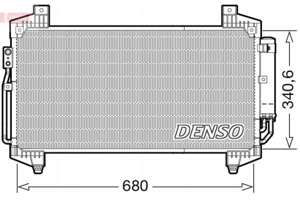 AIR CONDITIONING CONDENSER DCN45014 DENSO Part manufacturer Denso