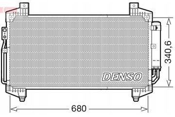 AIR CONDITIONING CONDENSER DCN45014 DENSO Part manufacturer Denso