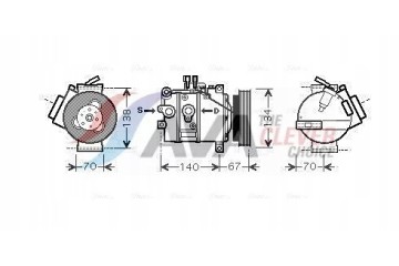 COMPRESSOR VOLVO S80 II 3 2 07 VOAK142 AVA AVA QUALITY COOLING Part manufacturer AVA Quality cooling