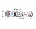 COMPRESSOR FOR VW PASSAT 1 9 97 AIAK178 AVA AVA QUALITY COOLING Part manufacturer AVA Quality cooling