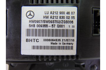 A2129004607 MANDO CLIMATIZADOR MERCEDES-BENZ CLASE E (BM 212) LIM. 220 CDI BlueEfficiency (212.002) 2011 A2129004607 207481 MERC