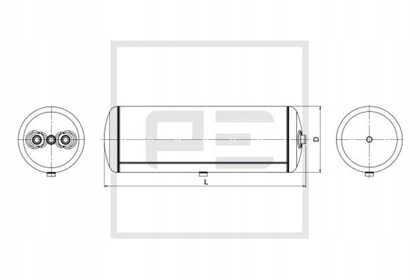 AIR TANK 45L MB 276 843 5 PE AUTOMOTIVE Car type trucks