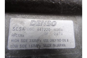 4472206364 COMPRESOR AIRE ACONDICIONADO TOYOTA COROLLA (E12)