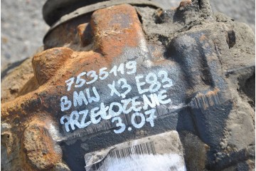BRIDGE DIFFERENTIAL BMW X3 E83 2 0D 7535119 GEAR RATIO 3 07 Installation side rear