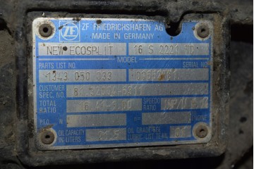GEARBOX MAN RETARDER TGA TGX 16 S 2221 TD Catalog number of the part inny