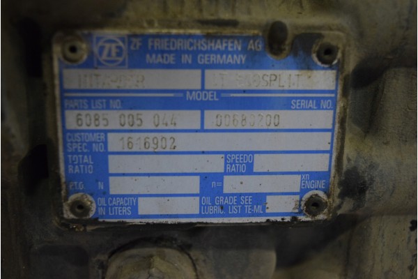 GEARBOX MAN RETARDER TGA TGX 16 S 2221 TD Transmission type automatic