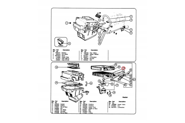 Heater FIAT 124 Spider Sport Coupe Pininfarina OE 4202486 NEW Car type passenger cars