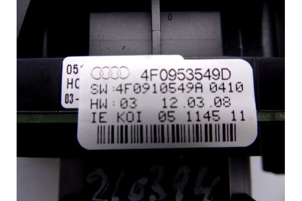 4F0910549A MANDO LUCES AUDI A6 ALLROAD QUATTRO (4FH) 2.7 TDI  Quattro 2008 4F0910549A 210394 AUDI - 4