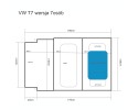 Mattress for VW T7 Multivan Air Flow tourist version 7 seater Car type 4x4 SUV cargo vans RVs passenger cars