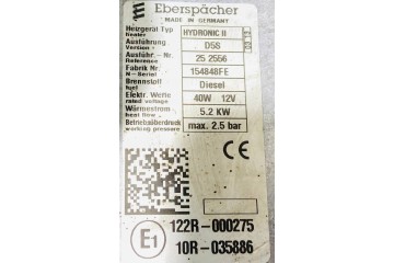 DIESEL RANGE ROVER L405 CPLA 18K463 AH PARKING HEATER Quality of parts according to GVO O original with manufacturer s logo OE