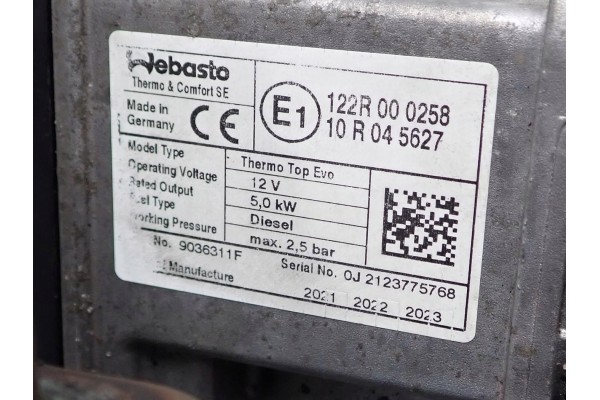 Kit Calefactor Estacionamiento Webasto para VW Transporter T6 T6.1 2.0