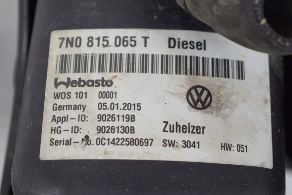 PARKING HEATER WEBASTO VW SHARAN ALHAMBRA 7N0815065T Car type passenger cars