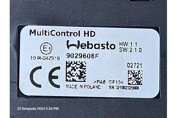 Webasto Air Top 2000 STC 12V - diésel, set 2021 Multicontrol HD