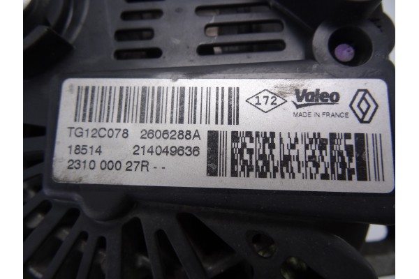231000027R  ALTERNADOR RENAULT MEGANE III BERLINA 5P Business 2014 231000027R 210460 RENAULT - 2