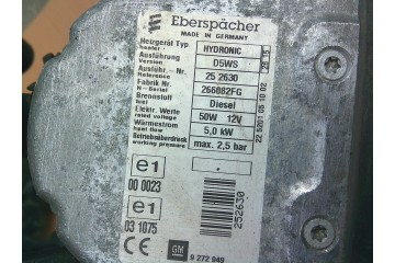 PARKING HEATER WEBASTO OPEL 252630 9272949 Part manufacturer Opel OE