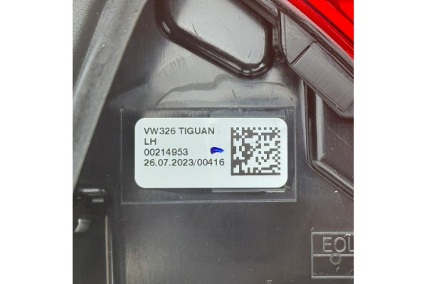 VW TIGUAN II 2016 2024 LED LAMP REAR LEFT OUTDOOR IQ LIGHT 5NA945207K Version European