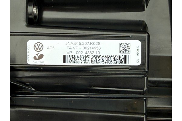 VW TIGUAN II 2016 2024 LED LAMP REAR LEFT OUTDOOR IQ LIGHT 5NA945207K Quality of parts according to GVO O original with manufact