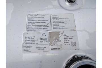 MAN TGX TGS EURO 6 ZBIORNIK PALIWA 490L 133x67x63 81122016732 Part manufacturer no brand