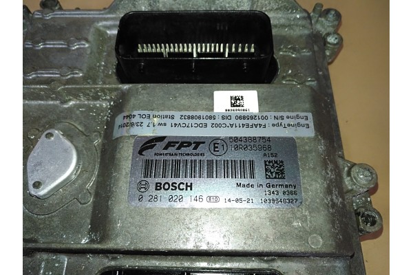 IVECO STRALIS EURO 6 KOMPUTER ECU 0281020146 504388754 Catalog number of the part 504388754 0281020146