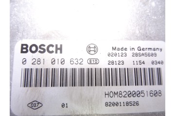 8200051608  CENTRALITA MOTOR UCE RENAULT TRAFIC II COMBI 9 - plazas  (L2H1)  acristalado, Combi largo 2002 8200051608 210852 REN