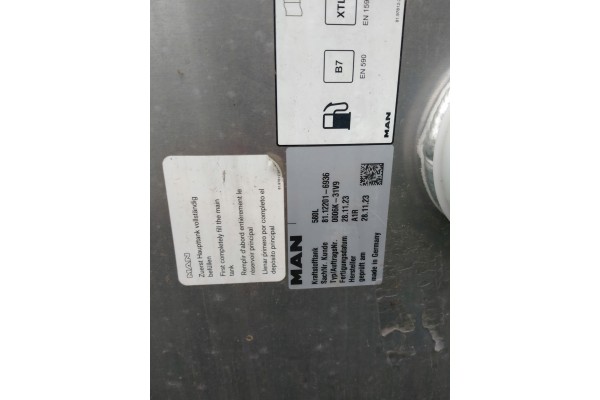 MAN TGX TGS EURO 6 ZBIORNIK PALIWA 580L 81122016936 Catalog number of the part 81122016936