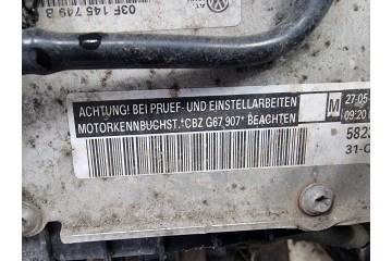 ENGINE COMPLETE CBZB 1 2 TSI 104 KM SKODA RAPID Part manufacturer Skoda OE