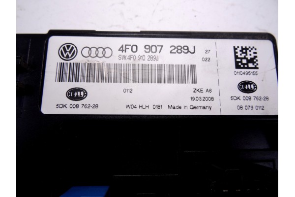 4F0907289J MODULO ELECTRONICO AUDI A6 ALLROAD QUATTRO (4FH) 2.7 TDI  Quattro 2008 4F0907289J 210402 AUDI - 1