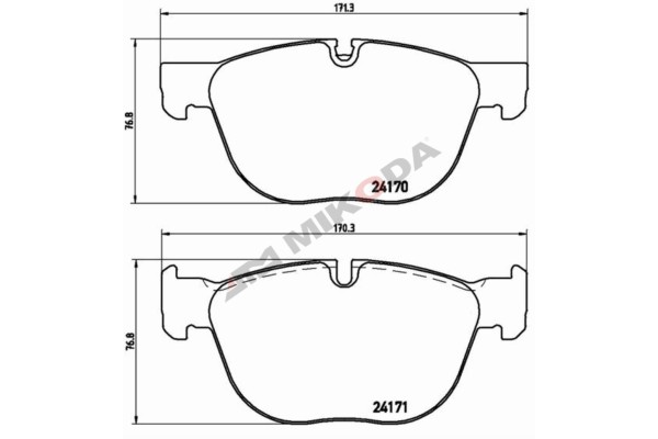 MIKODA GT Series DISCS SPORTS PADS BMW X5 E70 F15 F85 FRONT 332mm Car type 4x4 SUV passenger cars