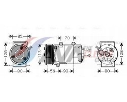 AVA FDAK416 Compressor Air Conditioning