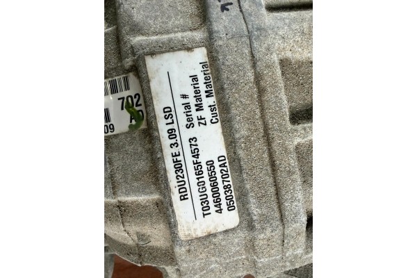 DODGE 6 4 V8 CHALLENGER CHARGER DYFER 3 09 LSD MOST P05038702AD Car type passenger cars