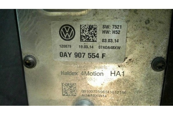 VW TIGUAN I LIFT 2 0TSI REAR BRIDGE 0AY525010F Catalog number of the part 0AY525010F