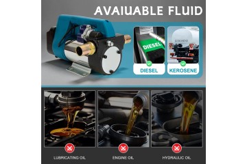 Bomba de Combustible Inalámbrica 18V 45 L/min 300W Autocebante