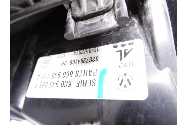 6C0945095F PILOTO TRASERO IZQUIERDO VOLKSWAGEN POLO V (6C1) Comfortline 2014 6C0945095F 211260 VOLKSWAGEN - 2