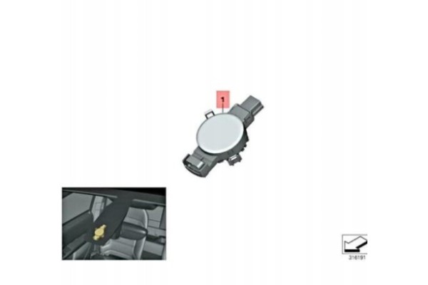 BMW 1 F21 Solar fog rain sensor HUD 6814596 61356814596