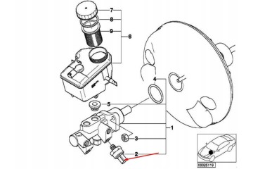 34521164458 PRESSURE SENSOR BMW 5 E60 Catalog number of the original 34521164458