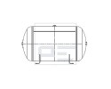 AIR TANK 80L 396X742 PE AUTOMOTIVE Catalog number of the part 076 568 80A