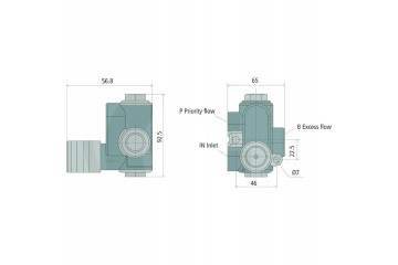 BLB 3 Way RF40 Flow Control Valve Part manufacturer Granit