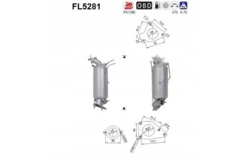 PARTICULATE FILTER FAP DPF FL5281 AS Packaging status original