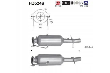 PARTICULATE FILTER FAP DPF FD5246 AS FORD Packaging status original