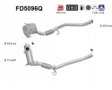 PARTICULATE FILTER FAP DPF FD5096Q AS AUDI SEAT Packaging status original