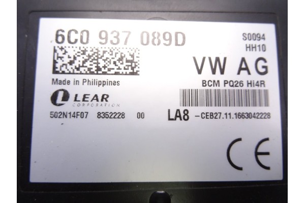 6C0937089D  MODULO ELECTRONICO SEAT IBIZA (6P1) Reference 2017 6C0937089D 212781 SEAT - 1
