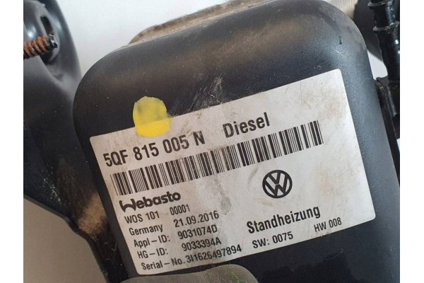 VW Tiguan Kodiaq Ateca parking heater webasto Standheizung 5QF815005N Part manufacturer Volkswagen OE