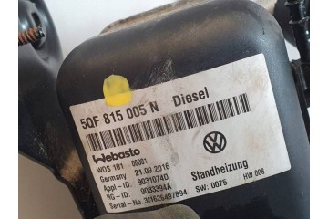 VW Tiguan Kodiaq Ateca parking heater webasto Standheizung 5QF815005N Part manufacturer Volkswagen OE