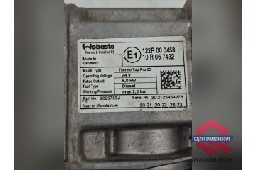 WEBASTO THERMO TOP PRO 38 DIESEL 24V 6 0 KW SCANIA Product weight with unit packaging 5 kg