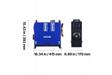 VEVOR Stop Heating Heater 8KW Tank 5L With Remote Control 12V 24V Part manufacturer Vevor