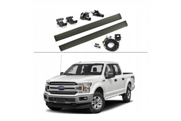 THRESHOLD THRESHOLDS ELECTRIC STEPS RETRACTABLE SET WITHOUT LED FORD F 150 2015 20