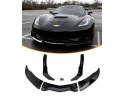 Bumper insert STAGE 3 Chevrolet Corvette C7 2014 2019 Black Gloss