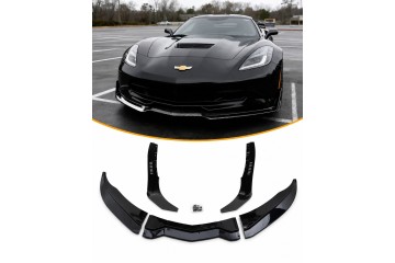 Bumper insert STAGE 3 Chevrolet Corvette C7 2014 2019 Black Gloss